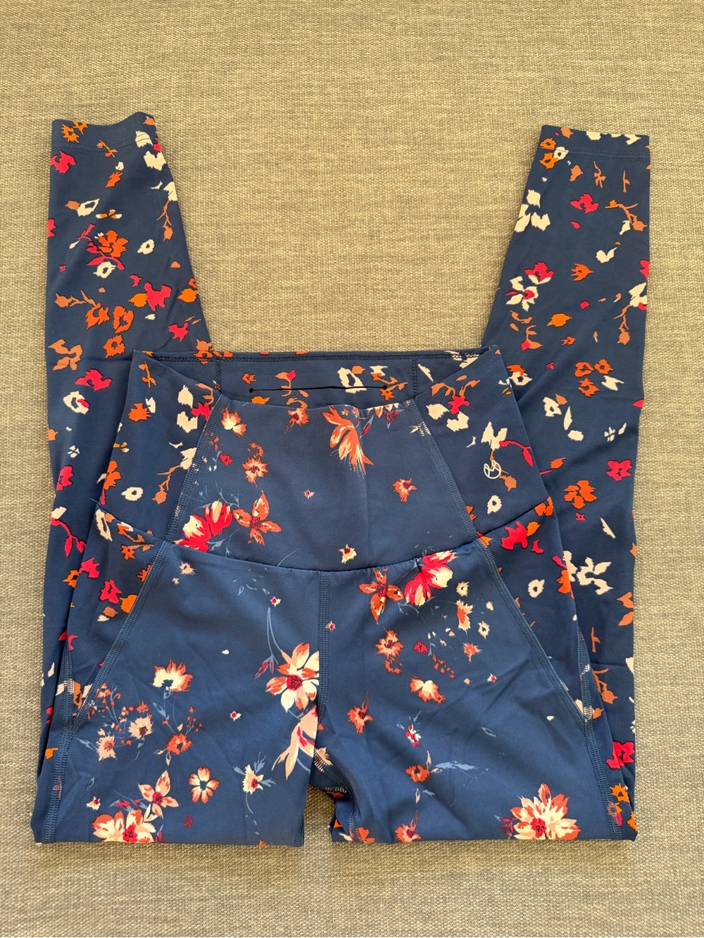 MaaJi Floral High Rise Compression Leggings Size S